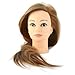 ERYUE Mannequin Head Practice Manikin Cosmetology Doll Hairstyling Training Head with Fluffy High Temperature Fiber for Beauty Teachers, Students, and Professionals