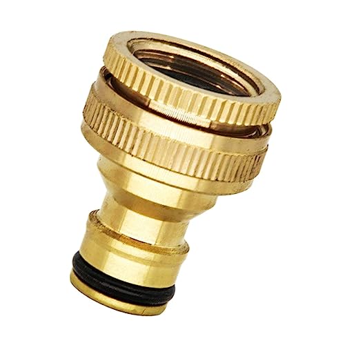 Maxtonser Pistolet à eau en laiton de 1,27 cm et 1,9 cm - Arroseur direct haute pression - Raccord rapide - Tuyau d'arrosage - Nettoyeur haute pression