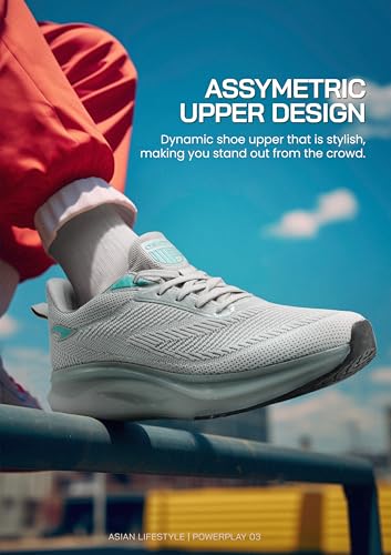 Image of ASIAN Powerplay-03 Men's Running Shoes | Lightweight Memory Foam Technology | Breathable Knit Shoes with Stylish Sporty Design