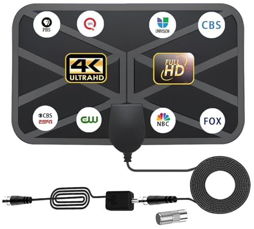 Sunleecase Tv Antenna Indoor, Tv Antenna Indoor For Smart Tv Support 4K 8K 1080P Hd Local Channels cover