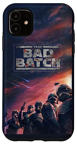 Cadeau Star Wars coque iPhone 11 Bad Batch Sunset Poster pour fan de saga
