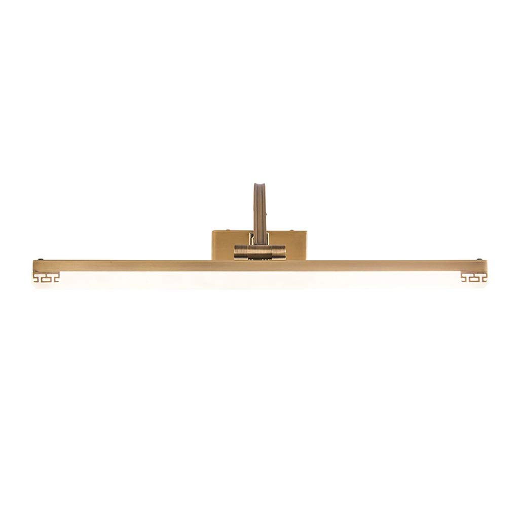 Spiegel Scheinwerfer Einfaches Wasserdicht Verfassungs-Spiegel Kosmetiktisch Badezimmer Modernes Acryl-Spiegel-Kabinett-Licht Einfache Wandleuchten/Brass-38Cm-16W