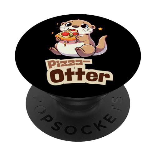 Pizza Otter Motiv süßer Otter für Pizza Fans Genießer PopSockets Klebender PopGrip Pizza Otter Motiv süßer Otter für Pizza Fans Genießer PopSockets Klebender PopGrip