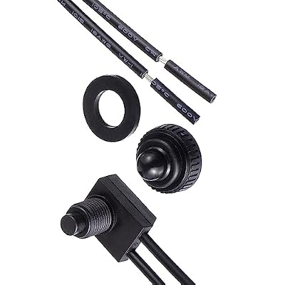 5Pcs Push Button Switch 12V Waterproof Push-Button On-Off Switch For Motorcycle/Car