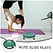 Milisten 1set Abdominal Training Plate Non-slip Fitness Exercise Sliding Disc with Knee Cushion for Full-body Workouts Suitable for All Ages and Fitness Levels
