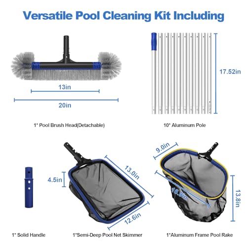 Poolvio telescoping pole detail