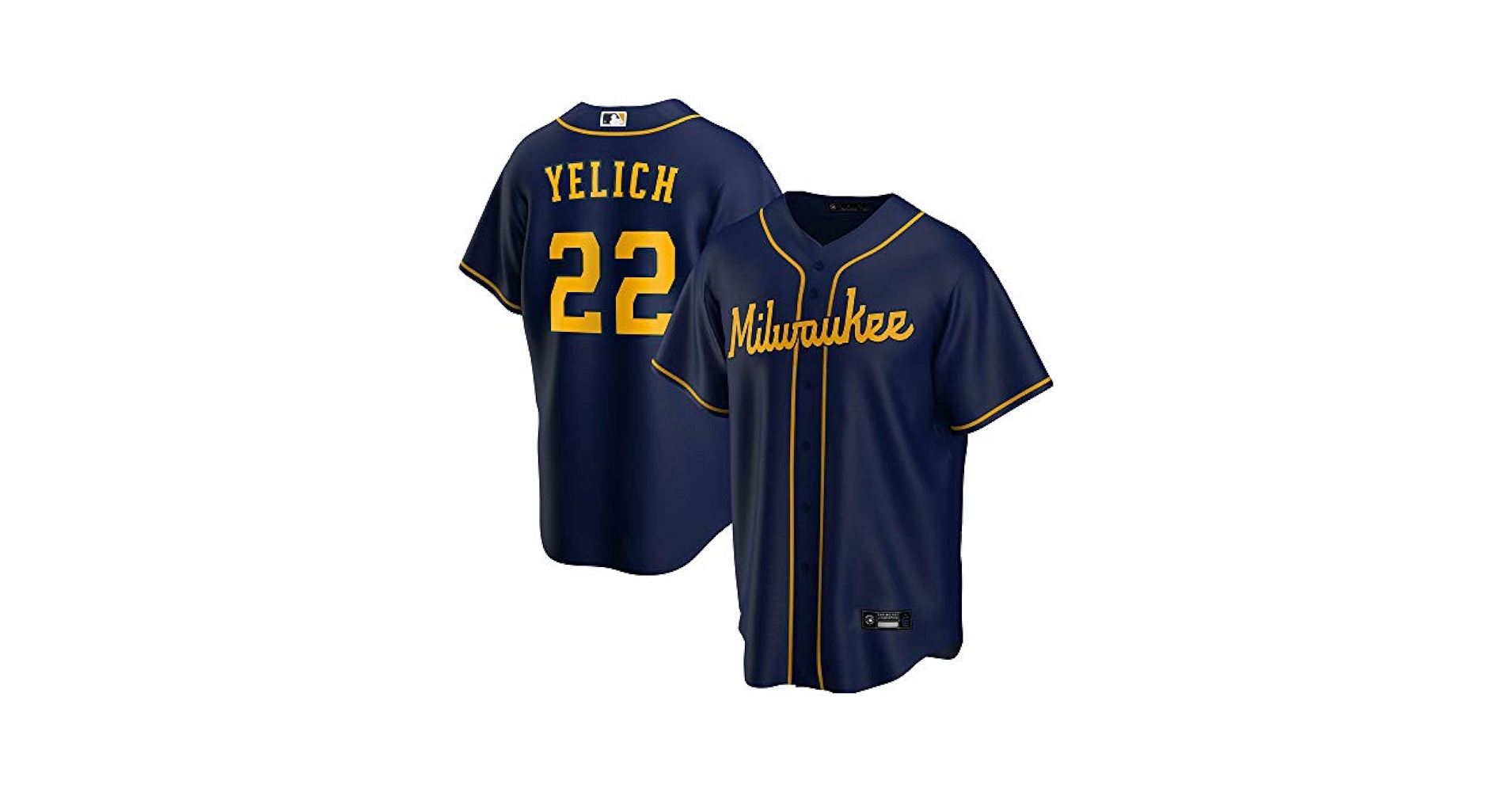 Milwaukee Brewers Yelich ユニフォーム 22 Amazon.com: Christian Yelich Milwaukee Brewers MLB Kids
