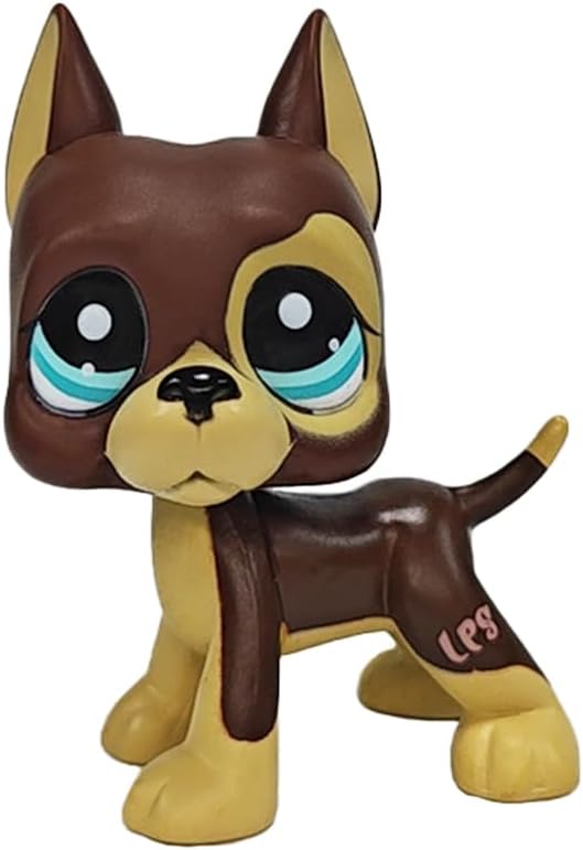 Chocolate Dot Great Dane Dog #817 Mini Pet Toys Animal Figure