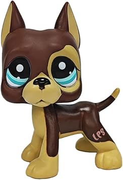 Chocolate Dot Great Dane Dog #817 Mini Pet Toys Animal Figure