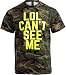 LOL Can't See Me Funny Hunting Shirt for Men Camo T-Shirt Military Camouflage Tee Hunting Gift - (Men,M)