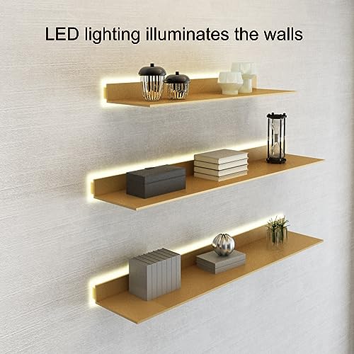 Étagères lumineuses pour manque de place étagère murale noire LED