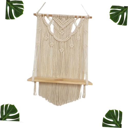 Étagère murale blanche bohème LOORGVEL pour intérieur chaleureux - 4