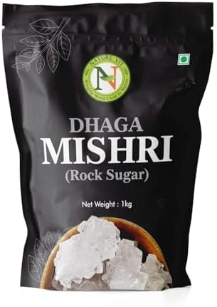 Nature Vit Dhaga Mishri, 5 kg | Rock Sugar | Pure Thread Crystal | Thread Mishri | Mishri Crystal | Dhaga Mishri In Fresh | Super Saver Pack