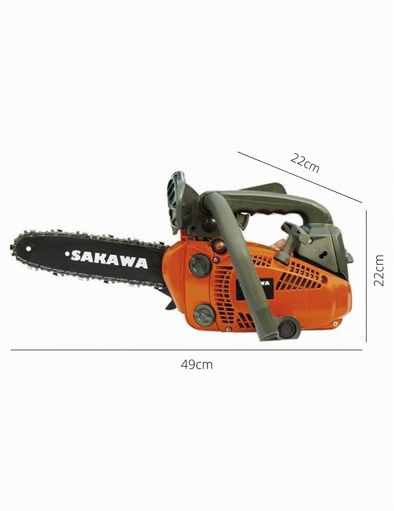 SAKAWA Motosierra de Gasolina para la Poda Espada 10 + Aceite 2 Tiempos