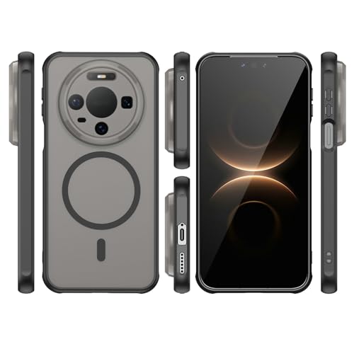 Image of Compatible with Huawei Mate 80 Pro Case Cover,Compatible with MagSafe,Anti-Fall,Compatible with Huawei Mate 80 Pro 5G SGT-AL50 Cell Protective Phone Case Black