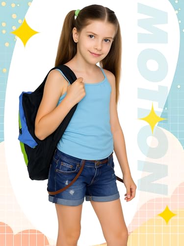 Image of Geyoga 6 /8 Pcs Girls Tank Top Sleeveless Racer Back Top Camisole Cami Undershirts