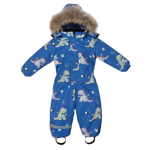 Girls Boys Snow Suits One Ρiece Winter Fashion Graphic Overalls Comfy Waterproof Windproof Toddler Snowboarding Ski Suits