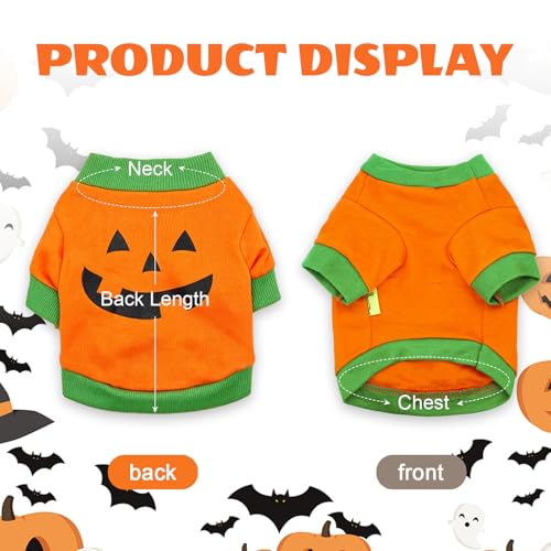 Disfraz para perro grande Pumpkin Halloween naranja miniatura 2
