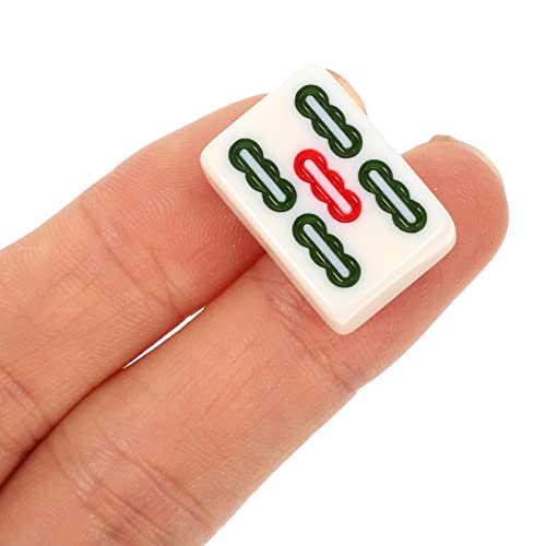 Mahjong portable avec tuiles légères en matériau synthétique et boîte de rangement extérieure