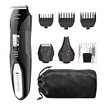 Remington All-in-One Grooming Kit, Lithium Powered, 8 Piece Set with Trimmer, Men's Shaver, Clippers, Beard and Stubble Combs, Black