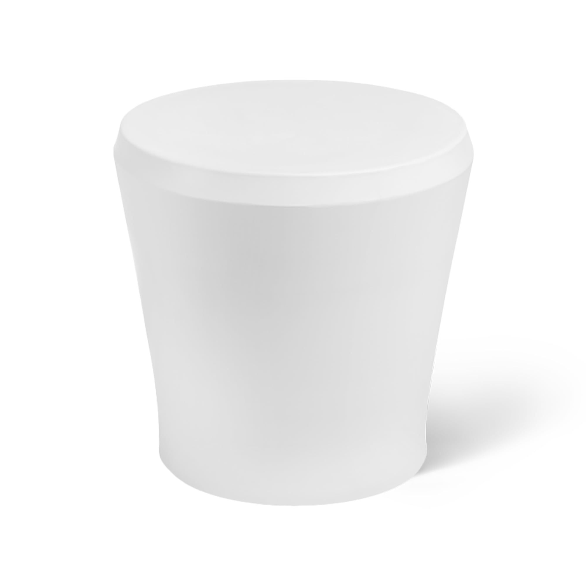 - Ledge Lounger Affinity Round All Weather Side Table, White, 18x18x18 inches