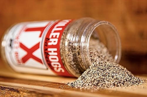 Killer Hogs BBQ TX Brisket Rub Pack of 2 Bottles | Championship BBQ and Grill Seasoning for Texas Brisket | Great on Brisket, Ribs, Steaks, or Turkey | Contains Two 11 Ounce Bottles (2-Pack)