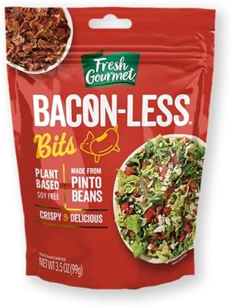 Fresh Gourmet Vegan Bacon-Less Bits, Smoky Flavor, 3.5 oz Resealable Bag