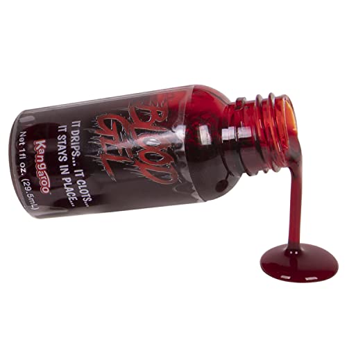 Kangaroo - Fake Blood Washable For Halloween Costumes, Theatre Play, Cosplays - Fake Blood Makeup Imitates Bleeding Wounds, Cuts - Zombie Vampire Costume Blood - 1Oz #TOP1