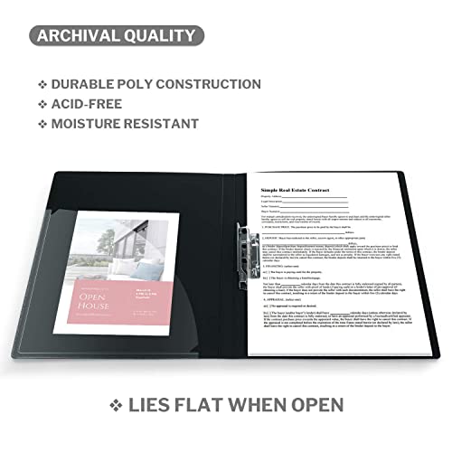 Cranbury Clamp Binder Without Rings - (Assorted Colors, 4-Pack), Punchless Grip Binder For 8.5X11 Paper #TOP7