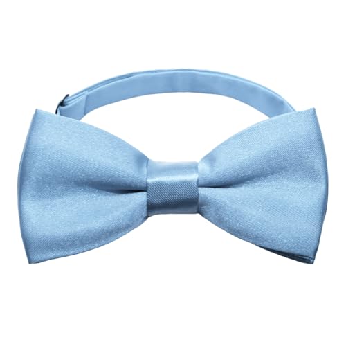Solid Color Bow Ties for Boys Girls, Adjustable Pre-tied Kids Bowtie for School Wedding Party Concert Church