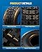 PHILTOP 20x10-10 ATV UTV Tires, 4-Ply Super Mud 20x10-10 ATV All-Terrain Tires for Riding Mowers, Golf Carts, Off-Road,2 Pcs,Tubeless (Z-104)
