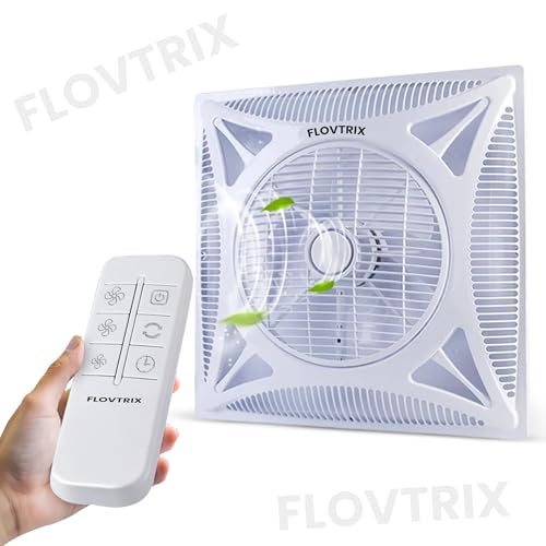 Image of Dual Balls Bearing AC Ceiling Mounted Cooling Fan Remote Accesories.