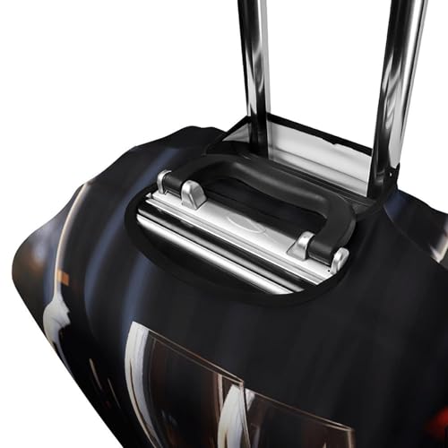 Housse de protection pour valise blanc extensible anti-rayure XL - 5
