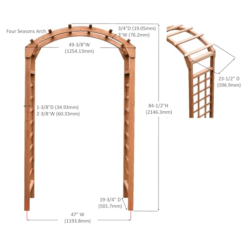 Solid-Fir-Wooden-Garden-Arch-Premium-Outdoor-Trellis-for-Climbing-Plants-Can-be-Used-for-Wedding-and-Party-Decoration-and-can-Also-be-Placed-in-The-Garden-for-Plants-to-Climb Solid Fir Wooden Garden Arch Premium Outdoor Trellis for Climbing Plants Can be Used for Wedding and Party Decoration and can Also be Placed in The Garden for Plants to Climb
