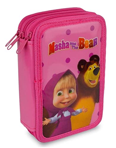 Gesco - Estuche Escolar Triple Masha & Orso