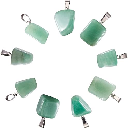 Miniatura 2 de Beadthoven - Colgantes de piedras preciosas irregulares naturales, piedra curativa, chakras, reiki, pepita de roca caída, cuentas para hacer