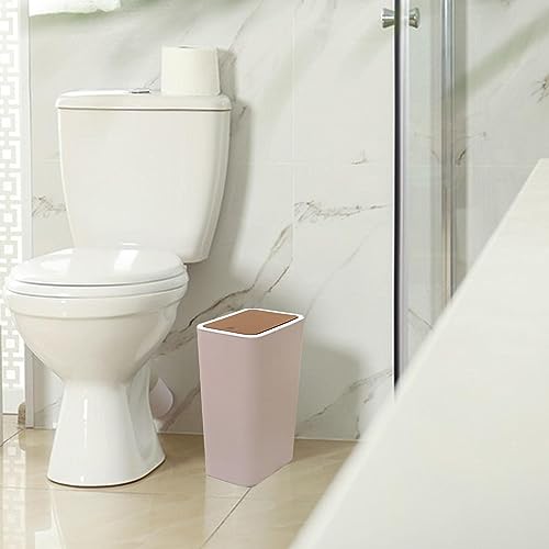 Pattumiera da bagno con coperchio, piccolo bidone