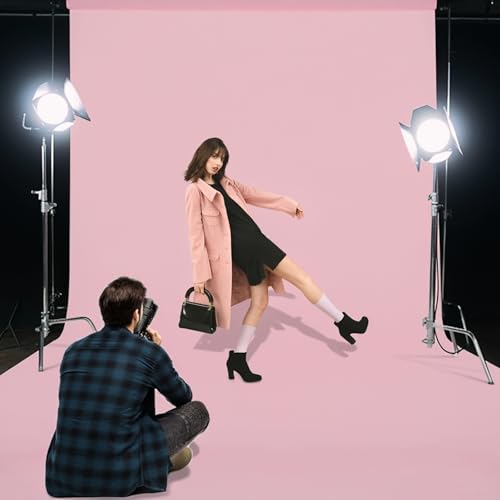 Fondo fotográfico rosa 6x9 FT para estudio miniatura 6