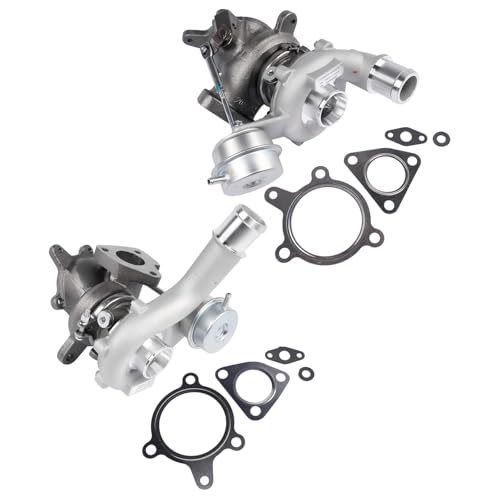 Image of GELUOXI Turbocharger Left and Right Replacement for 2010-2019 Ford Flex Explorer Sport Taurus SHO EcoBoost Lincoln MKS /MKT 3.5L V6 Engine #AA5Z6K682CA AA5E6K682BF