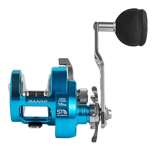 Ryobi Ranmi Star Drag Fishing Reel 70Lb Max Drag 8+1Bb High Speed 5.1:1 Saltwater Reel Lightweight Round Trolling Jig Reel Best Reel For Catfish Salmon And Tuna (Right Hand) #TOP2
