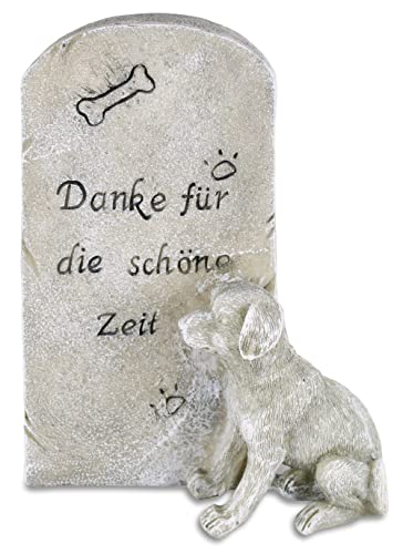 MaMeMi Gedenksein/Erinnerungsstein/Grab-Deko Trauer/Tiergrabstein Erinnerung ’Hund’