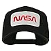 NASA Logo Embroidered Patched Cap - Black OSFM