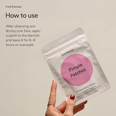 Kind Patches Pimple Patches - Hydrocolloid Pimple Patches for Face - Acne Dots for Day and Night Protection - Waterproof and Breathable - 36 Count