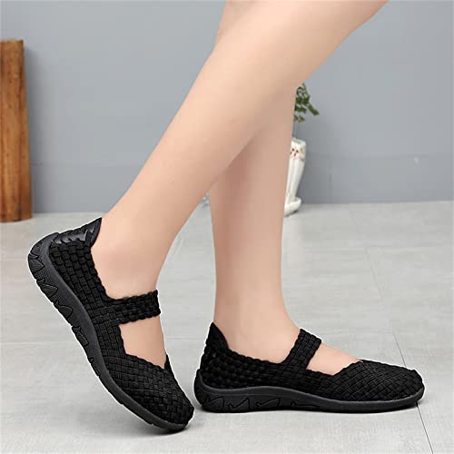 Veroders Women's Elastic Sport Sandals - Hiking Sandals Woven Elastic Walking Sandals Slip on Lightweight Sneakers3