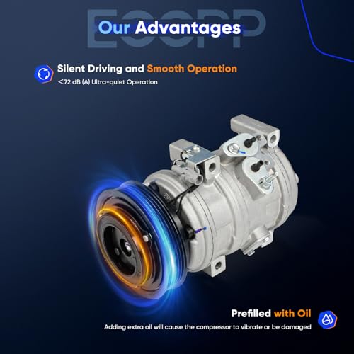 Image of ECCPP AC Compressor Direct Fit for Toyota Tundra V8 4.7L 2000-2006