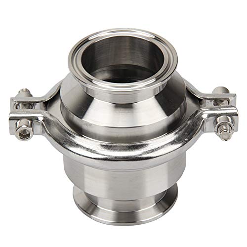 Conector de Manguera Tri Extremo Sanitario de la Abrazadera de la válvula de retención de la categoría alimenticia SS304 de la válvula de retención de la Abrazadera del 1/2" - 2"