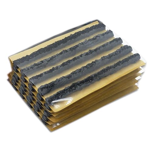Image of C-HORSE 50 Pcs 4 inch Black Tire Repair Plugs, Tubeless Tire Plug Heavy Duty for Cars, Bikes, ATV, UTV, Mowers, SUVs - Durable Rubber Puncture Fix Tire Strings, Pack of 50
