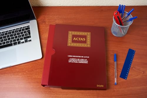 DOHE 9922 – Buch von Protokollen, nachfüllbar, 100 Blatt A4, Natur