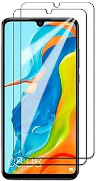 Set of 2 Huawei P30 lite Glass Film, Tempered Glass Film, Made in Japan LCD Protective Film, Screen Protection Glass Cover, Ultra-thin 0.33mm, High Transparency, Anti-fingerprint, Oil-repellent, 2.5D