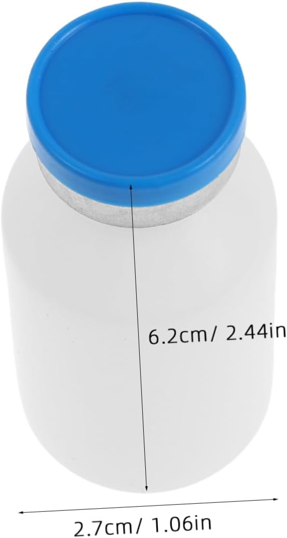 Gadpiparty 30pcs 20ml Hdpe Liquid Sample Vials with Tight Sealing Lids, Leak-proof Plastic Lab Bottles for Research and Laboratory Use, White Storage Jars Preventing Evaporation